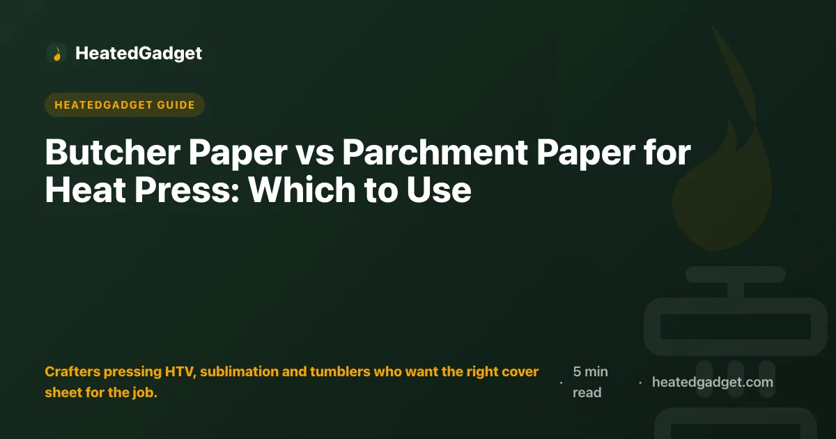 Butcher Paper vs Parchment Paper for Heat Press: Which to Use