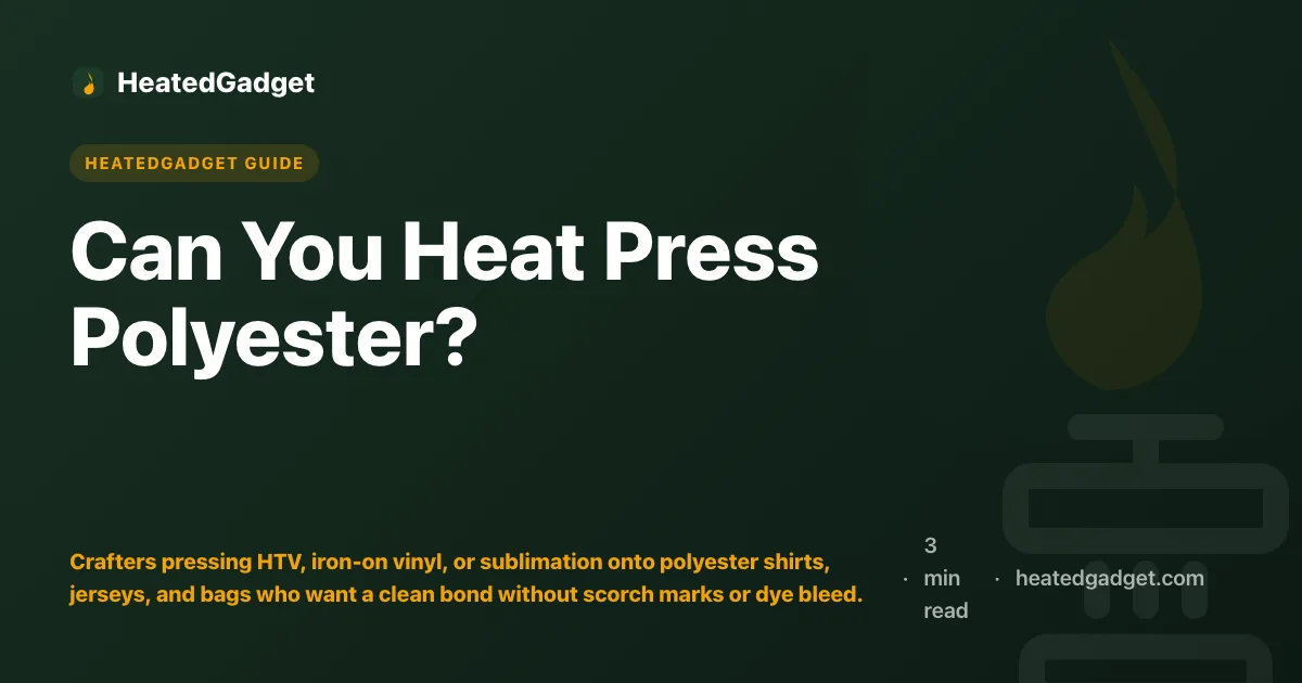 Can You Heat Press Polyester?