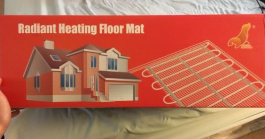 Seal radiant heated floor mat