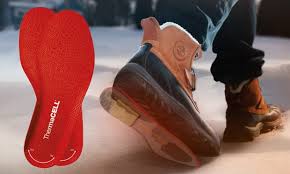 wearing heated insoles