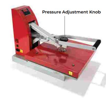 Siser heat press pressure knob location
