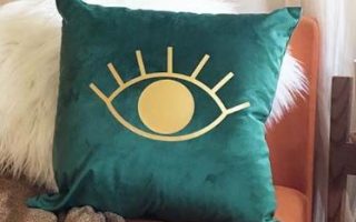 I added htv to this velvet pillow with iron