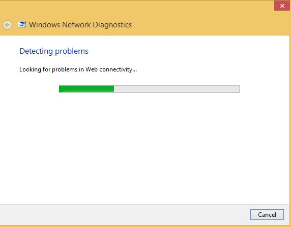 Run Windows network diagnostics