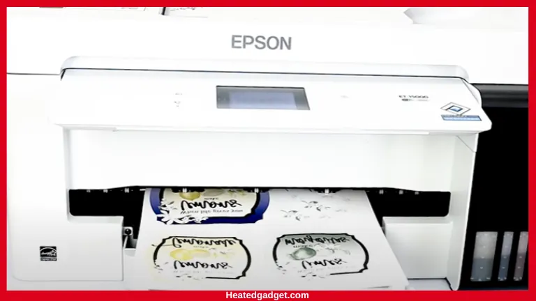 Printing the designs by using the epson printer